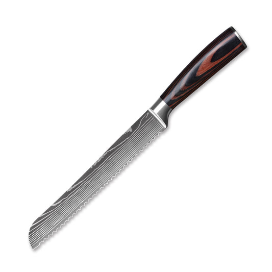 Domu 8 Inch Bread Knife with Pakkawood Handle